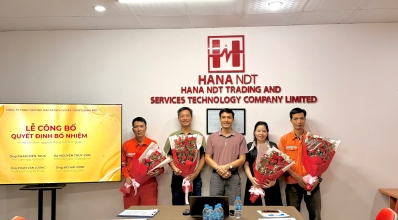 HANA NDT TỔ CHỨC LỄ CÔNG BỐ QUYẾT ĐỊNH BỔ NHIỆM NHÂN SỰ